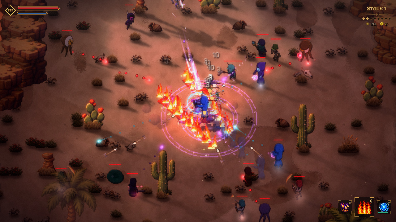 Mage fighting in Hollow Edge